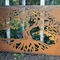 큰 바람 코르텐 금속 프라이버시 스크린 1720mm*1120mm 금속 원림예술 패널
